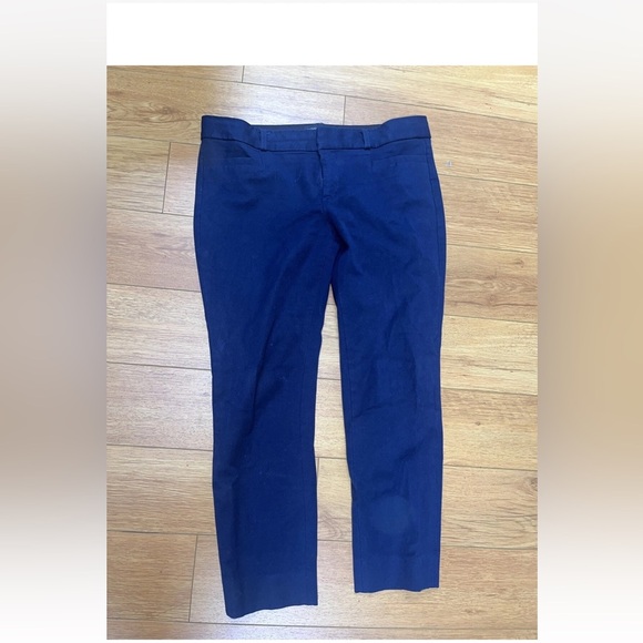 Banana Republic Sloan Fit Cropped Navy Blue Pants Size 4 - Picture 1 of 4